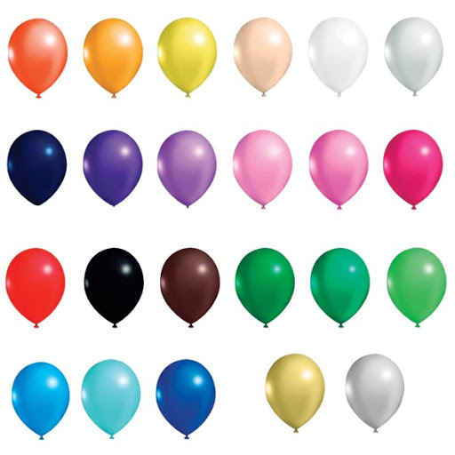 10 Balões Latex Grandes com hélio