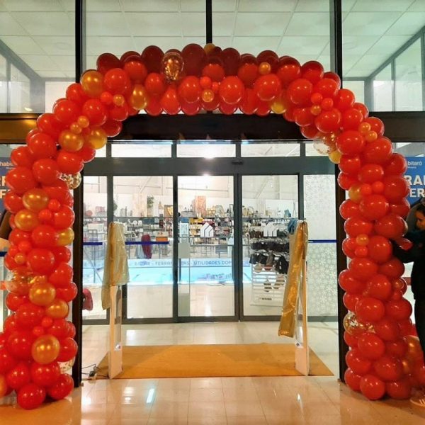 foil delivery ballon arch 023 Arco de Balões Redondo