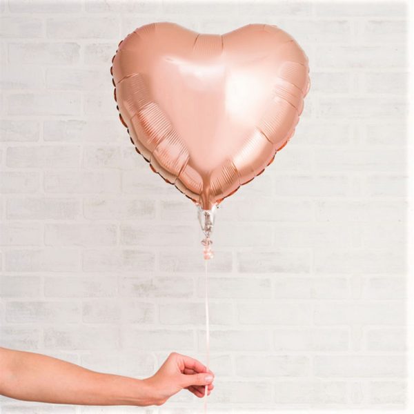 foil delivery rose Balão Coração 46cm com hélio