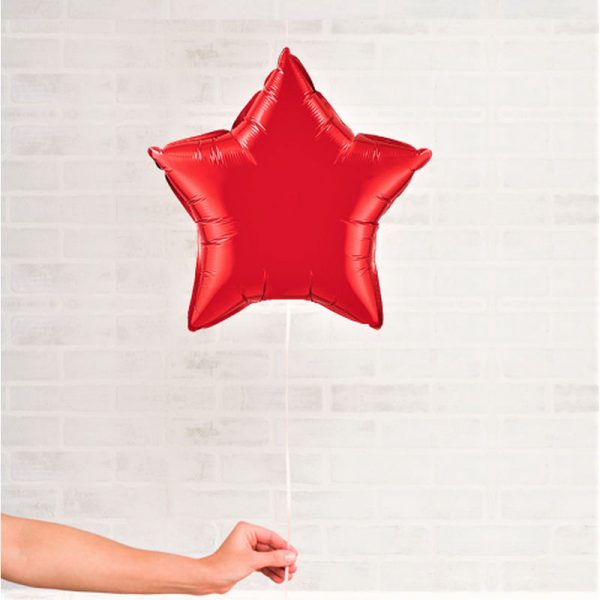 foil delivery star Balão Estrela 46cm com hélio
