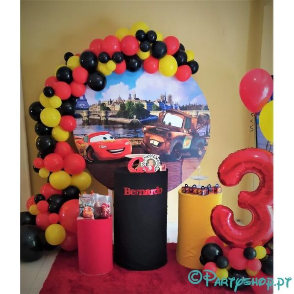 baloes insuflaveis e decoracoes de eventos em partyshop 138 Decoração com fundo Redondo Personalizado