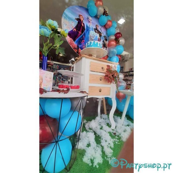 baloes insuflaveis e decoracoes de eventos em partyshop 35 Decoração com fundo Redondo Personalizado