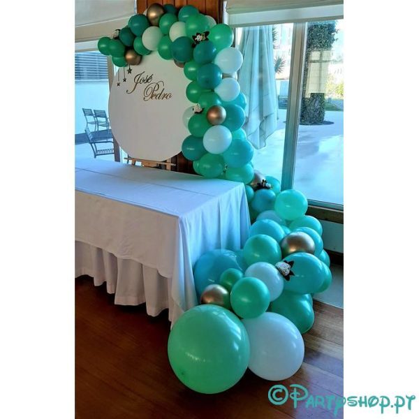 baloes insuflaveis e decoracoes de eventos em partyshop 42 Decoração com fundo Redondo Personalizado